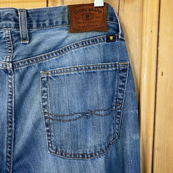 Lucky Brand Mens Vintage Y2K 221 Original Straight Jeans Size 34x30 Blue AN EXC - Picture 6 of 12